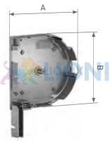 ALUTECH SF-R/137u-B: Крышка боковая роллетная SF-R/137u-B (цв. 207  - Красный рубин). Боковая круглая. фото