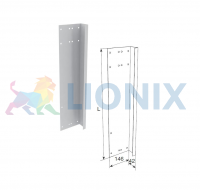 DoorHan SPV-525RS/RAL9003: Боковая крышка 525мм правая усиленная для панелей с отверстиями для крепления RAL9003 фото