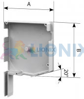 ALUTECH SF20/137: Крышка боковая роллетная SF20/137 (цв. 202  - Коричневый). 20 - градусная. фото