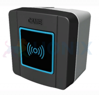 CAME SELB1SDG1: Считыватель накладной Bluetooth с синей подсветкой для 15 пользователей, цвет RAL7024 фото