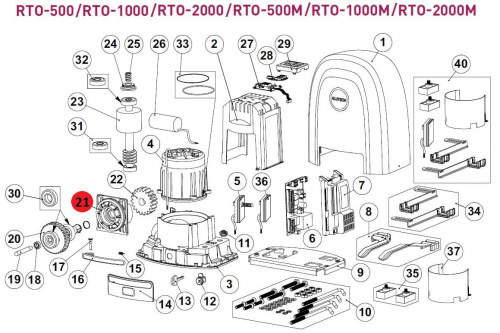 ALUTECH RTO.21-F: Крышка выходного вала фото