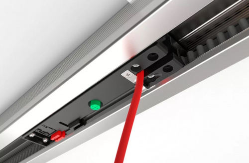 Комплект электропривода ALUTECH LG-500 для гаражных секционных ворот высотой до 3,3м. - ременная рейка фото