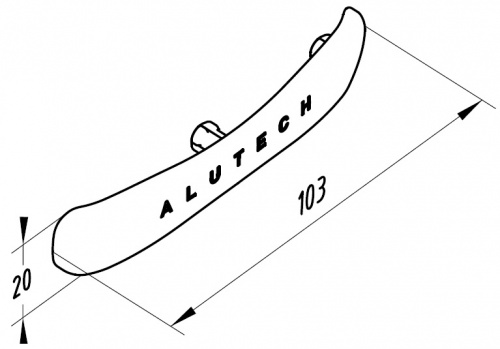 ALUTECH:418700081 - Крышка  RLG004.226.15, цвет серо-белый. Накладка для ручки фото