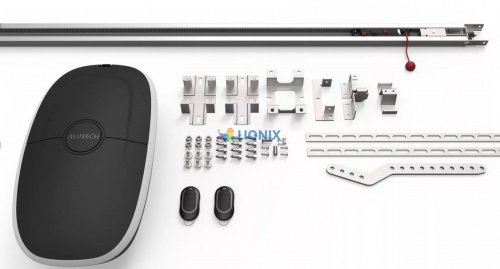 Комплект электропривода ALUTECH LG-1200 для гаражных секционных ворот высотой до 3,3м. - цепная рейка фото