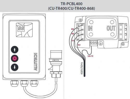 Силовой кабель 400В с вилкой TR-PCBL400 Alutech фото