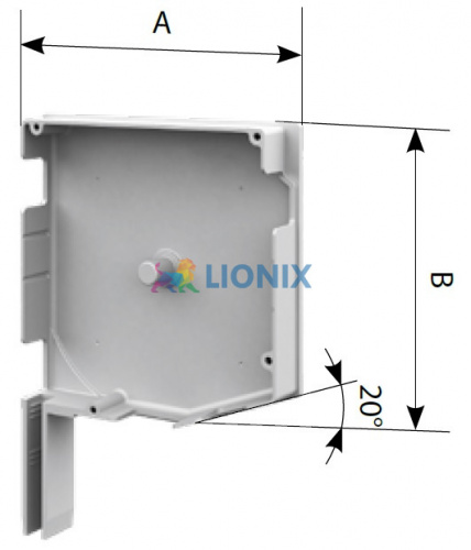 ALUTECH SF20/165: Крышка боковая роллетная SF20/165 (цв. 00  - Неокрашенный). 20 - градусная. фото